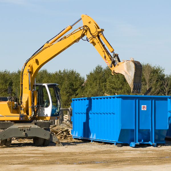 can i request a rental extension for a residential dumpster in Griffithsville West Virginia